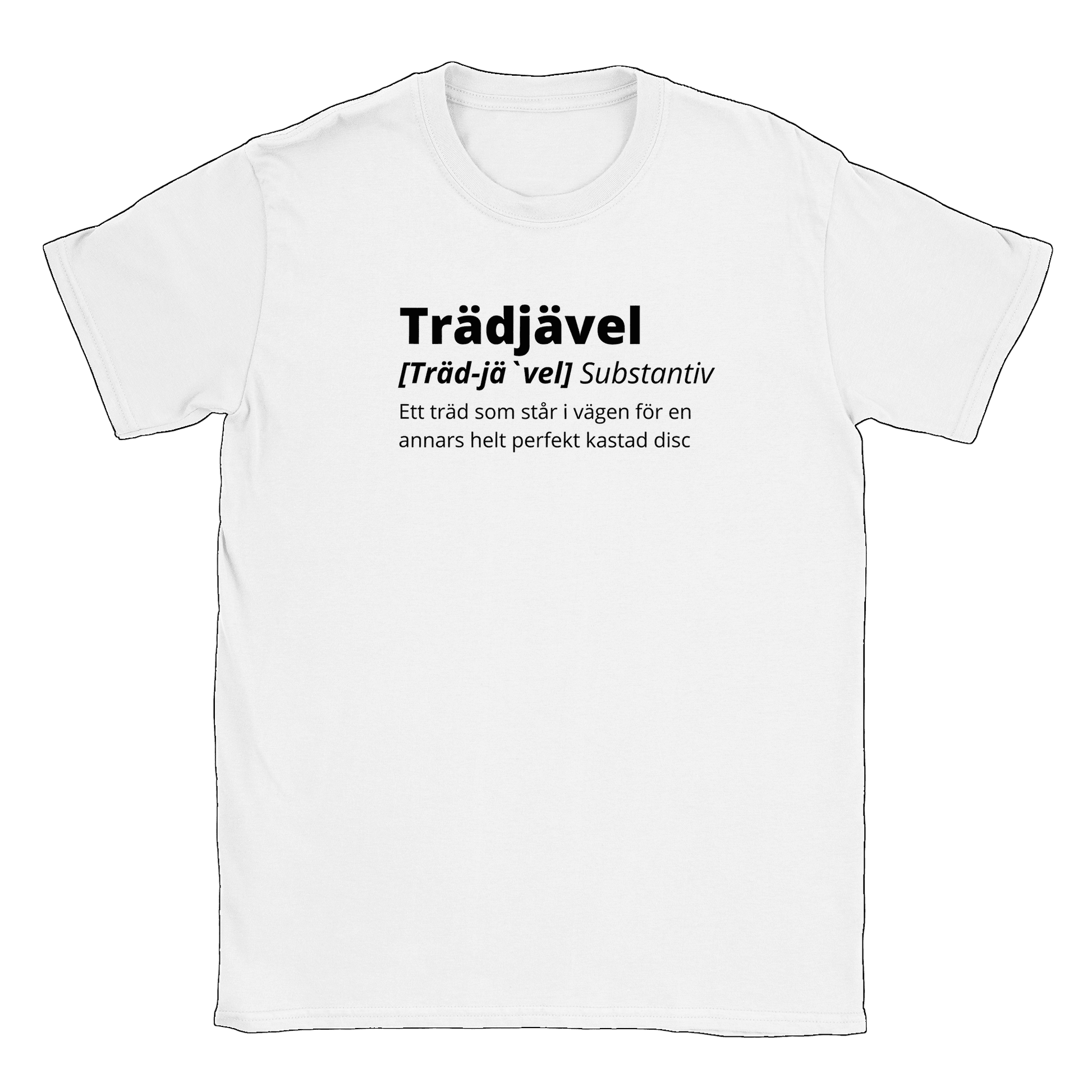 Trädjävel Discgolf - T-shirt Vit