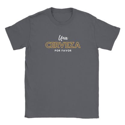 Una Cerveza Por Favor - T-shirt Charcoal