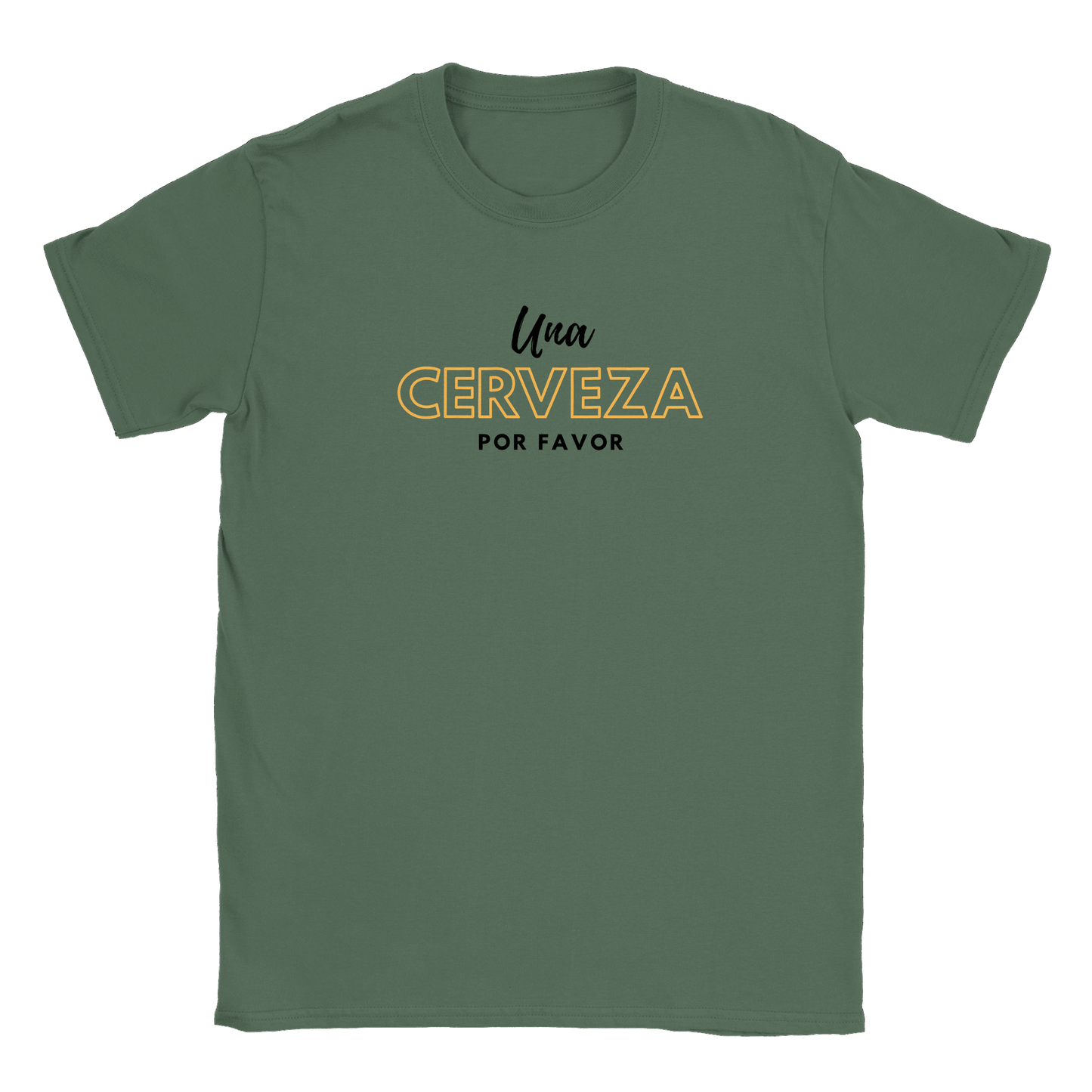 Una Cerveza Por Favor - T-shirt Military Green