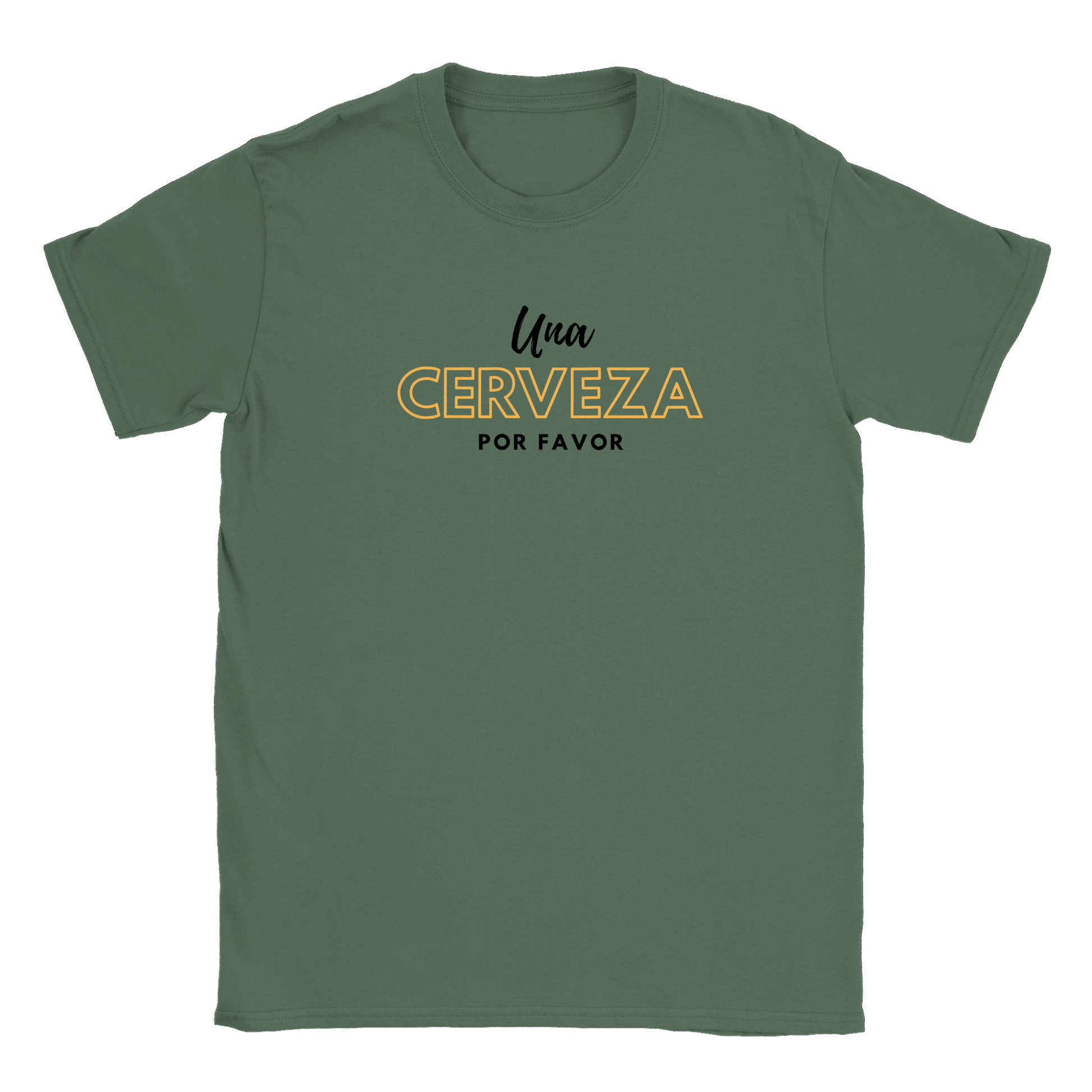 Una Cerveza Por Favor - T-shirt Military Green