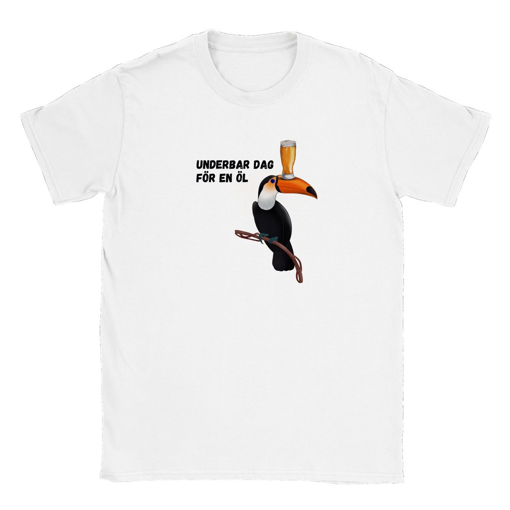 Underbar dag för en öl - T-shirt Vit