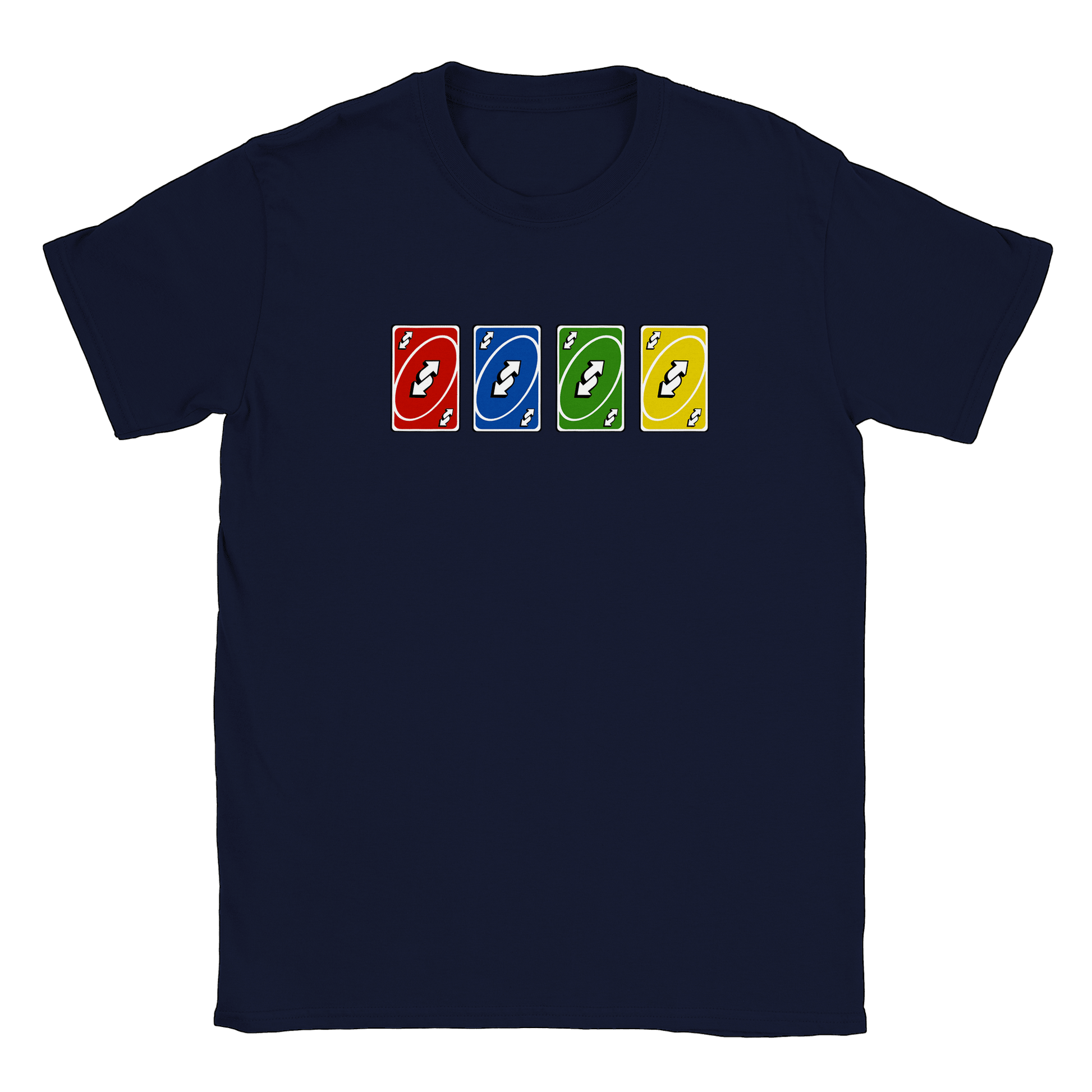 Vändkort alla färger - T-shirt Navy