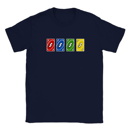 Vändkort alla färger - T-shirt Navy