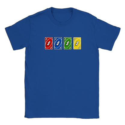 Vändkort alla färger - T-shirt Royal