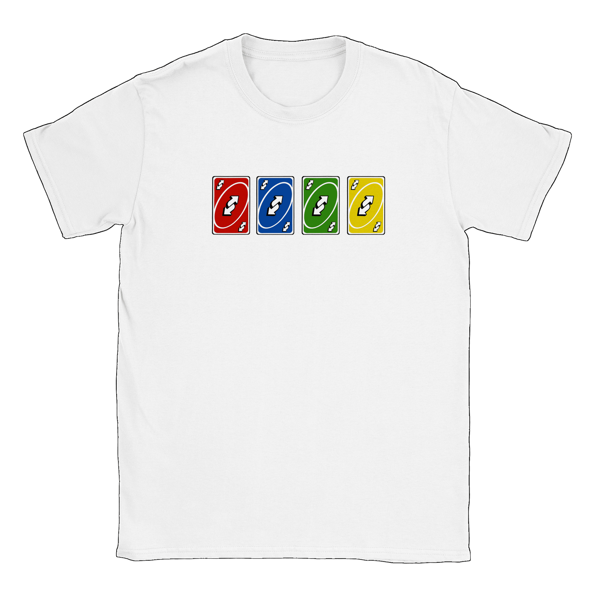 Vändkort alla färger - T-shirt Vit
