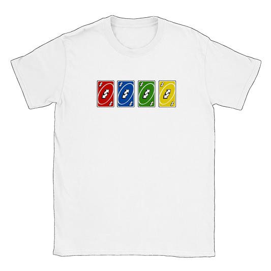 Vändkort alla färger - T-shirt Vit