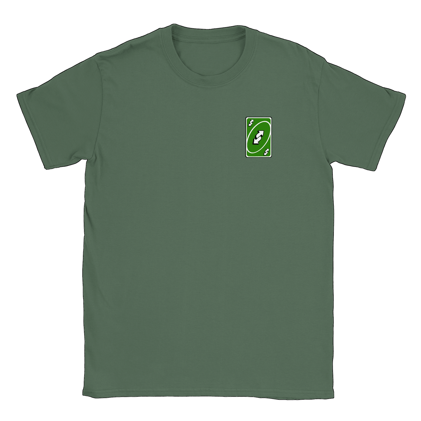 Vändkort litet - T-shirt Military Green
