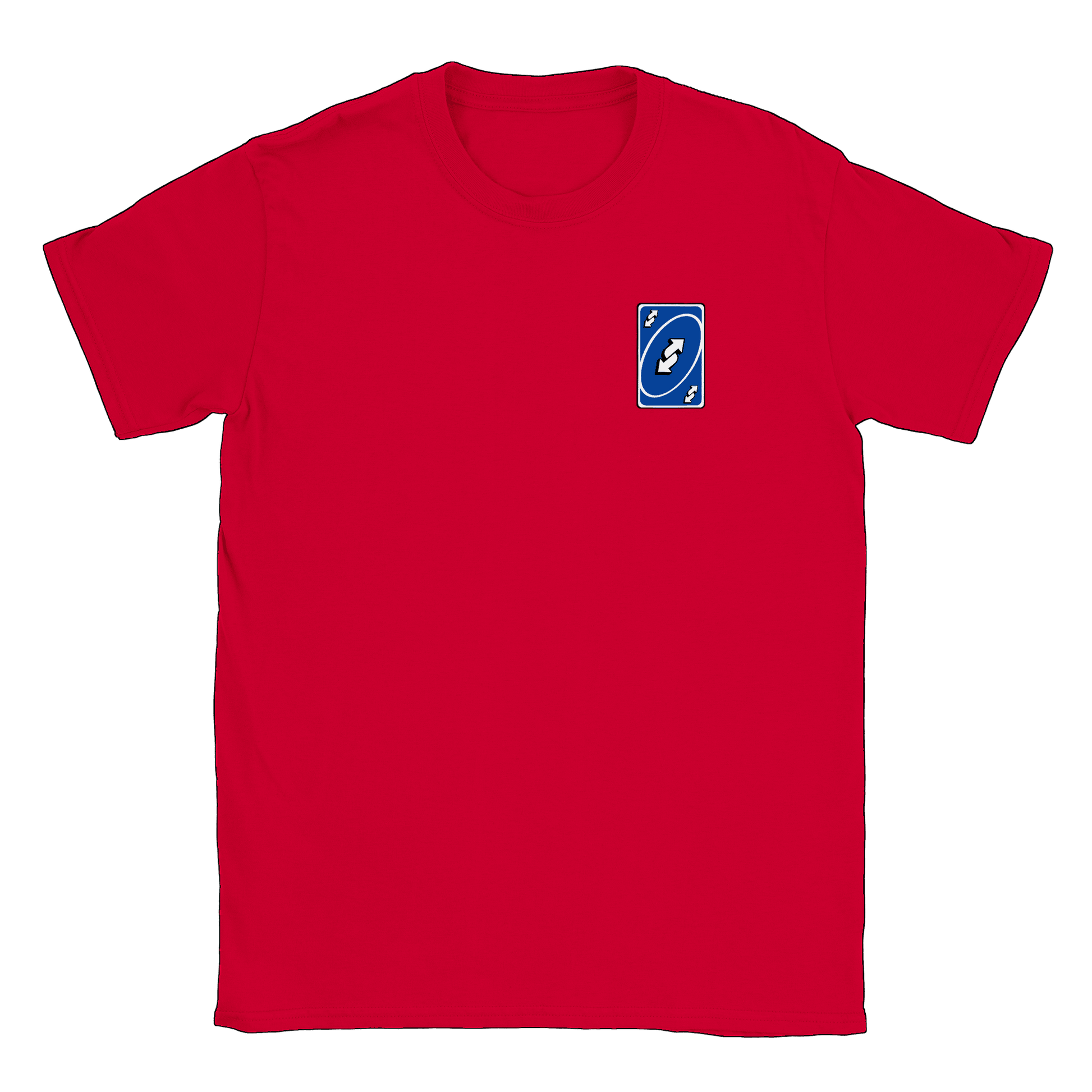 Vändkort litet - T-shirt Röd