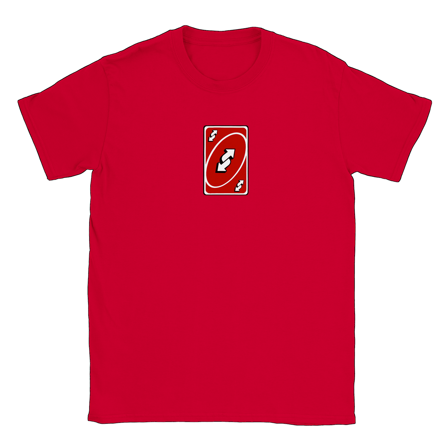 Vändkort - T-shirt Röd