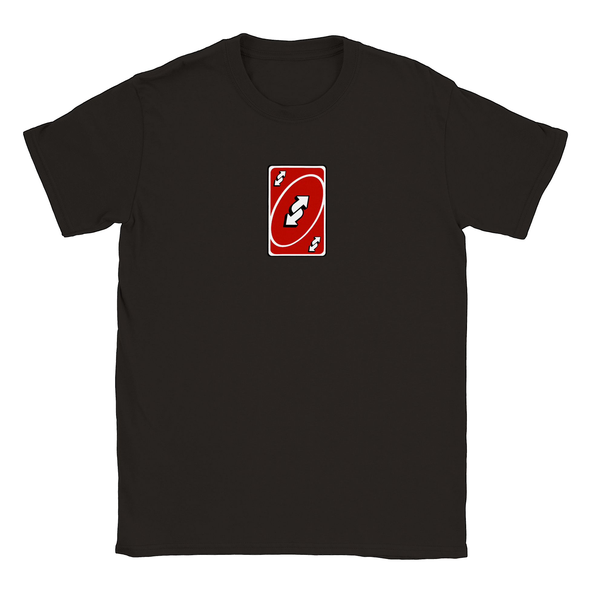 Vändkort - T-shirt Svart